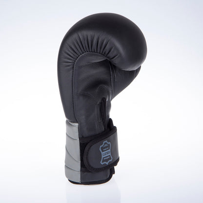 Gants de boxe Fighter Sparring - noir/gris, FBG-002-BG - Fighter Sport