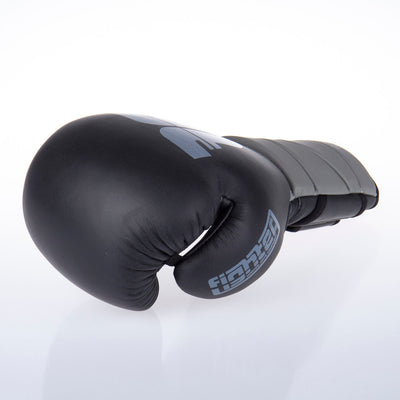 Gants de boxe Fighter Sparring - noir/gris, FBG-002-BG - Fighter Sport