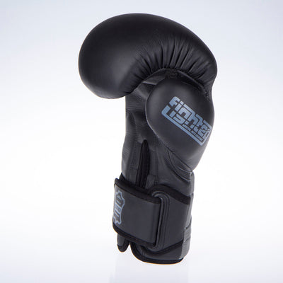 Gants de boxe Fighter Sparring - noir/gris, FBG-002-BG - Fighter Sport