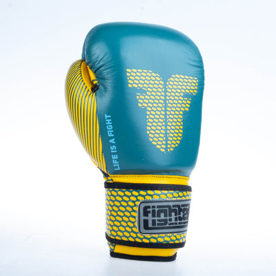 Gants de boxe Fighter Training - bleu/jaune, FBG-TRN-003 - Fighter Sport
