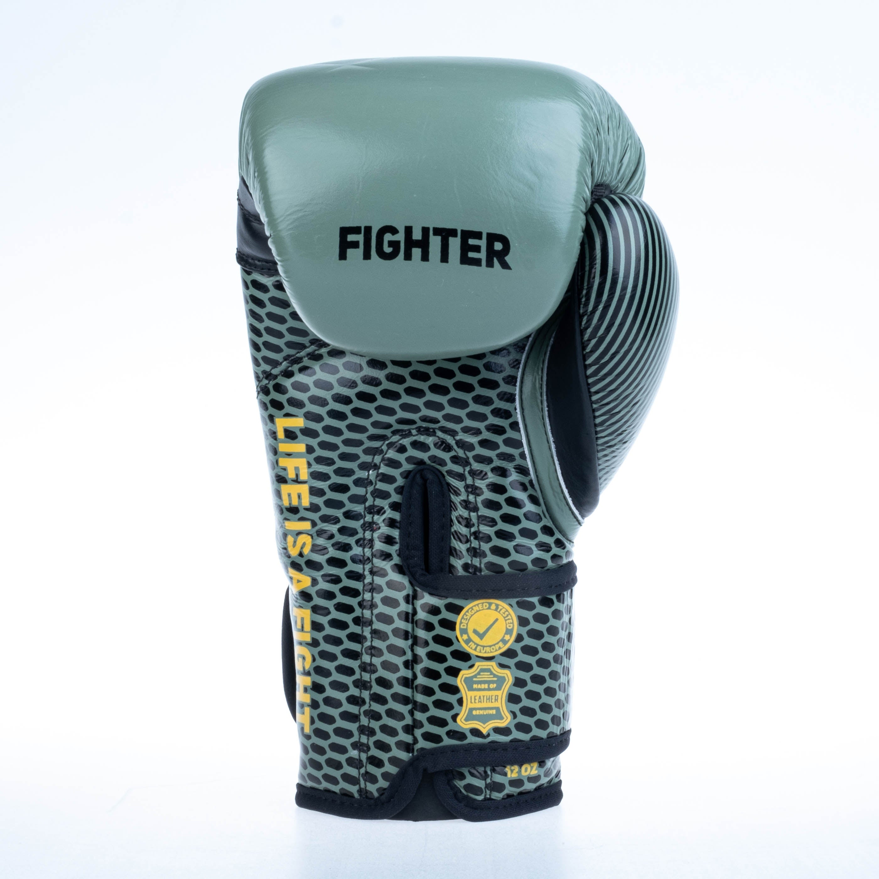 Gants de boxe Fighter Training - kaki, FBG-TRN-001 - Fighter Sport