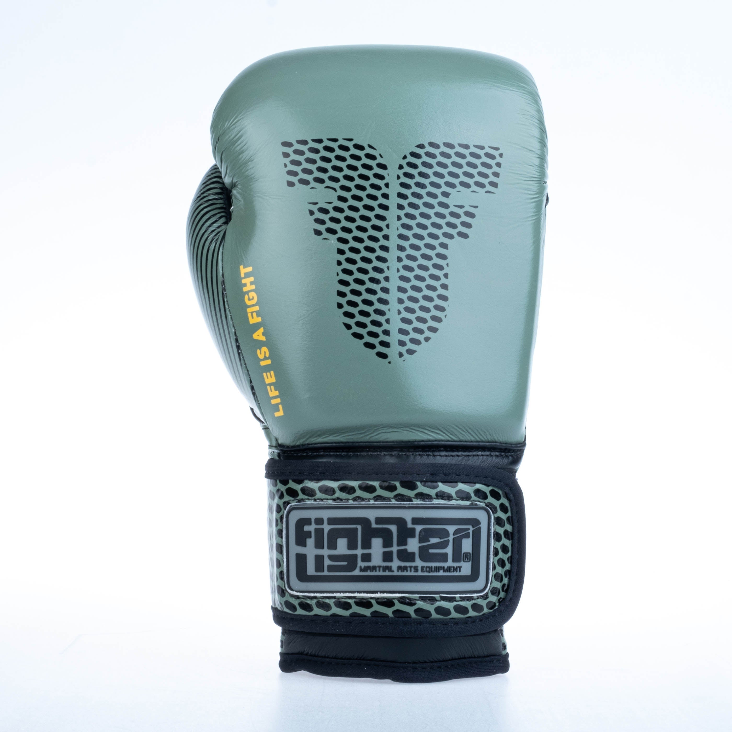 Gants de boxe Fighter Training - kaki, FBG-TRN-001 - Fighter Sport