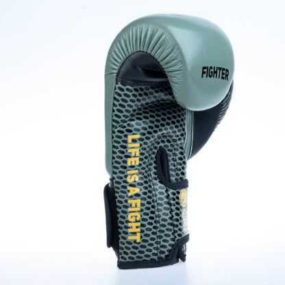 Gants de boxe Fighter Training - kaki, FBG-TRN-001 - Fighter Sport