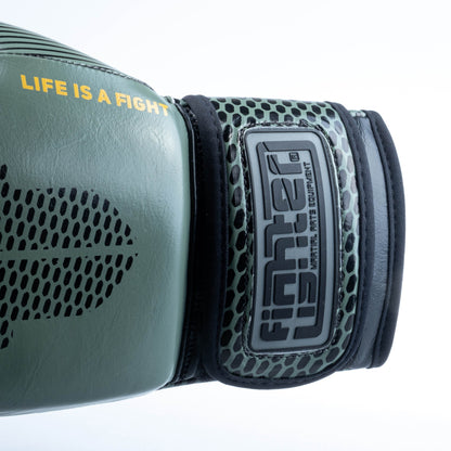 Gants de boxe Fighter Training - kaki, FBG-TRN-001 - Fighter Sport