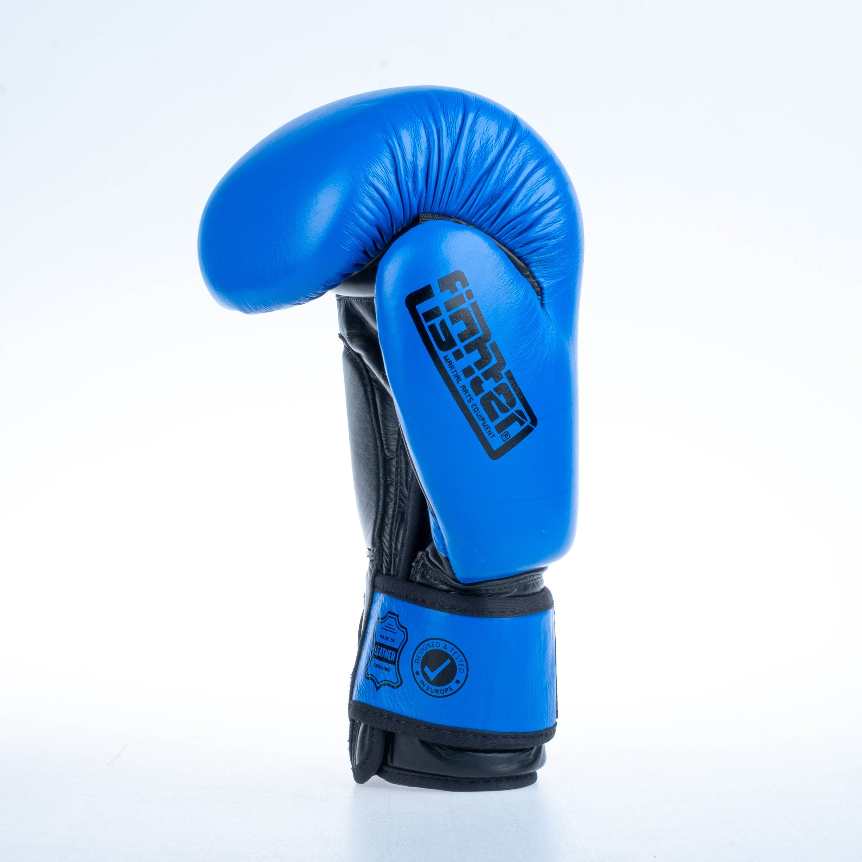 Gants de boxe ronds Fighter - bleu, 1376-RNDXB - Fighter Sport