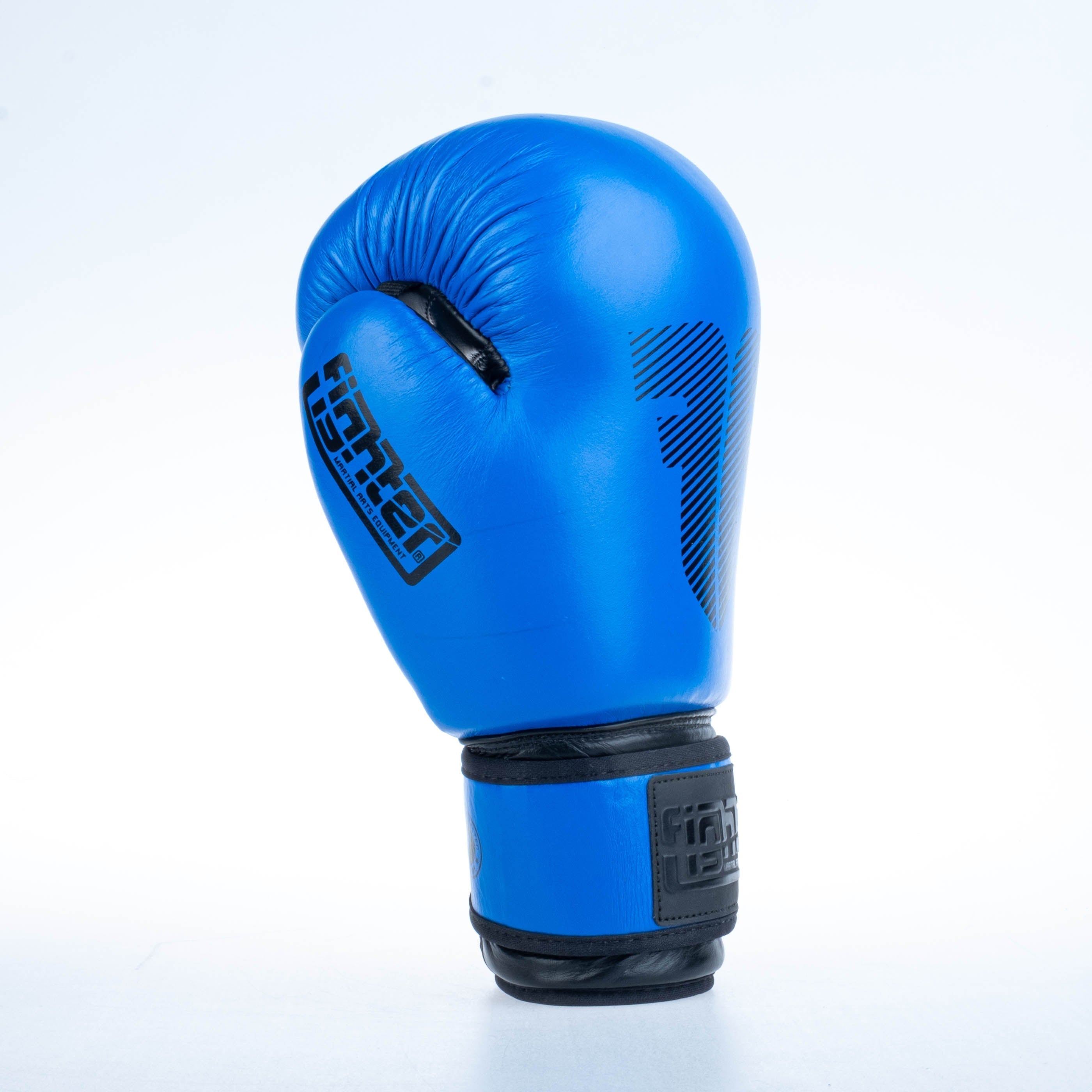 Gants de boxe ronds Fighter - bleu, 1376-RNDXB - Fighter Sport