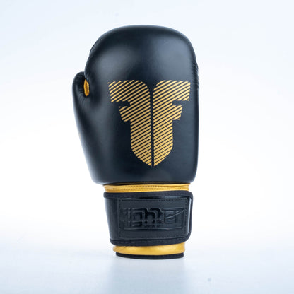Gants de boxe ronds Fighter - noir/or, 1376-RNDXG - Fighter Sport