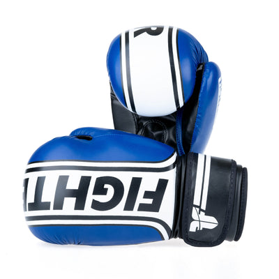 Gants de boxe Fighter Basic Stripe - bleu - Fighter Sport