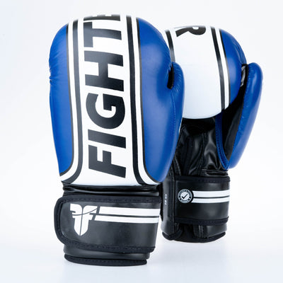 Gants de boxe Fighter Basic Stripe - bleu - Fighter Sport