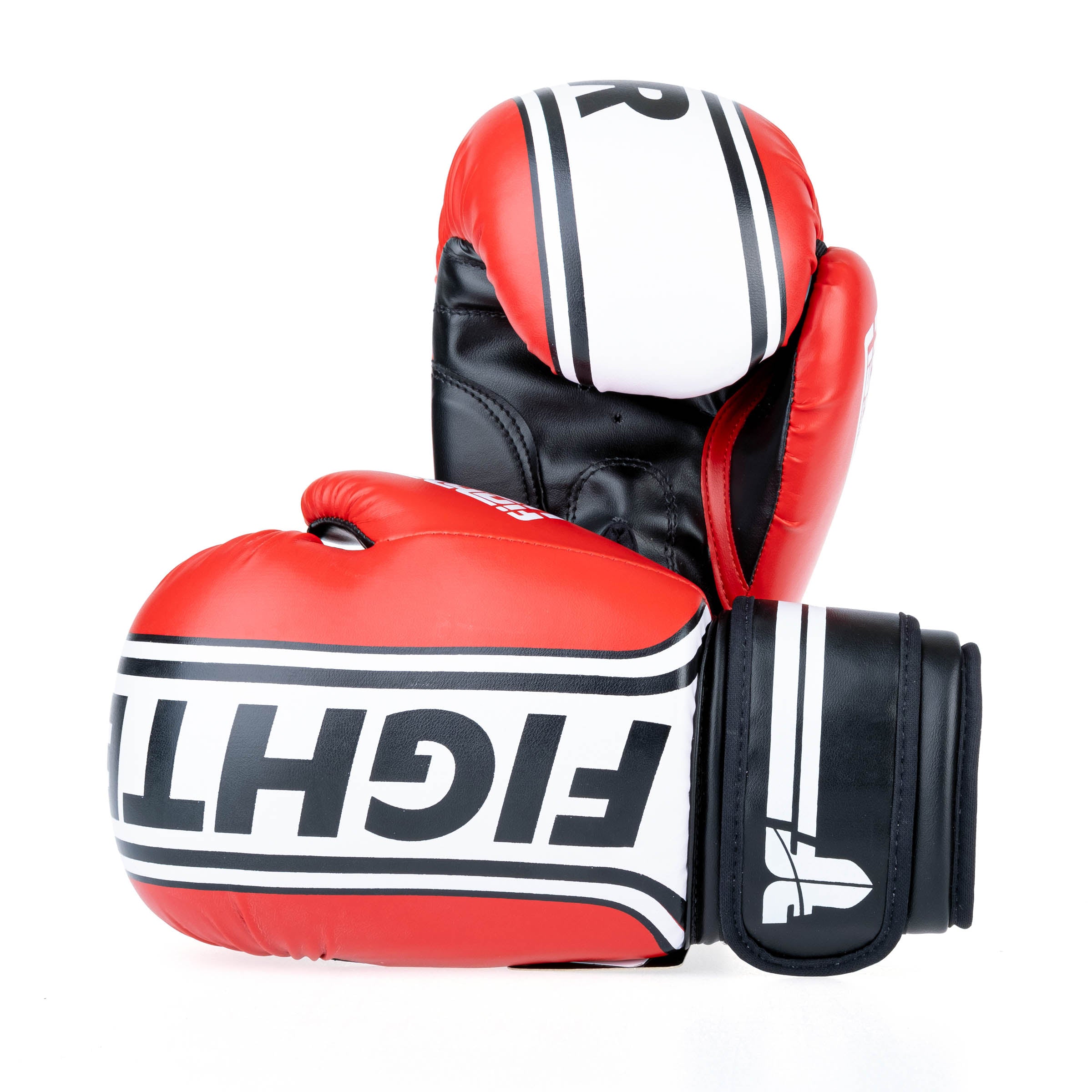 Gants de boxe Fighter Basic Stripe - rouge - Fighter Sport