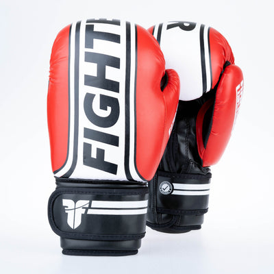 Gants de boxe Fighter Basic Stripe - rouge - Fighter Sport