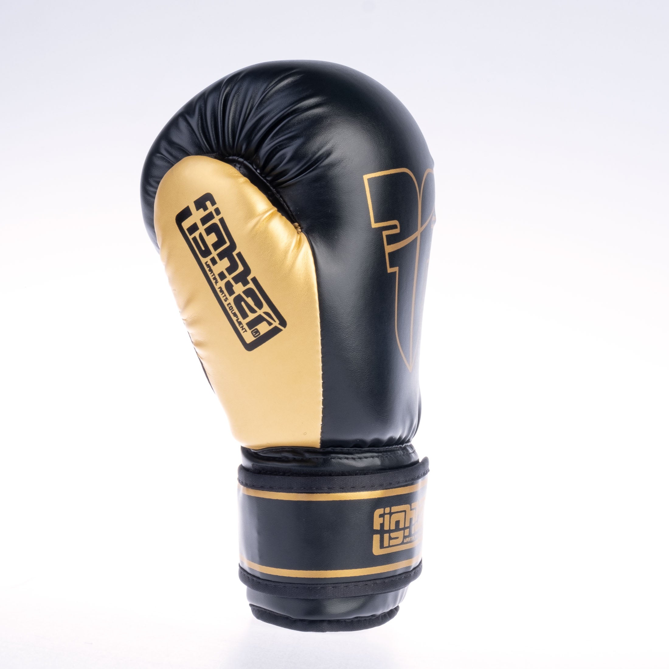 Gants Fighter Basic noir/doré - 1376APU-OTL-0212 - Fighter Sport
