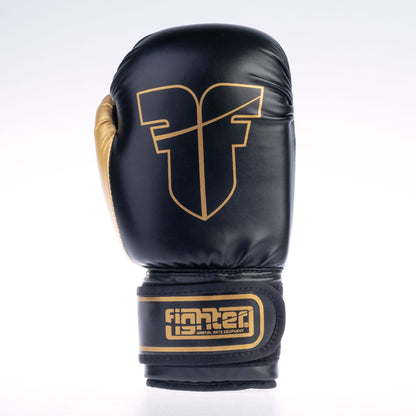 Gants Fighter Basic noir/doré - 1376APU-OTL-0212 - Fighter Sport