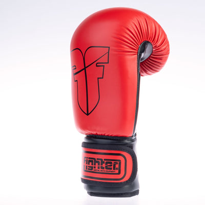 Gants Fighter Basic rouge/noir - 1376APU-OTL-0302 - Fighter Sport