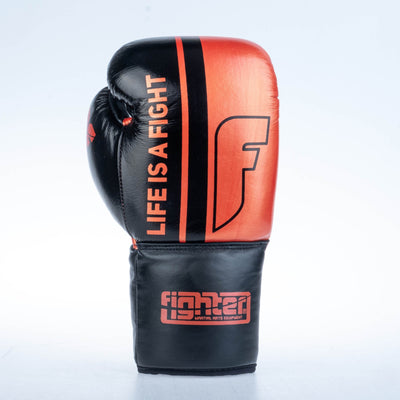 Gants de boxe de compétition Fighter - rouge, FBGF-002RD - Fighter Sport