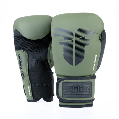 Gants de boxe Fighter Secure Fit - kaki/noir - Fighter Sport