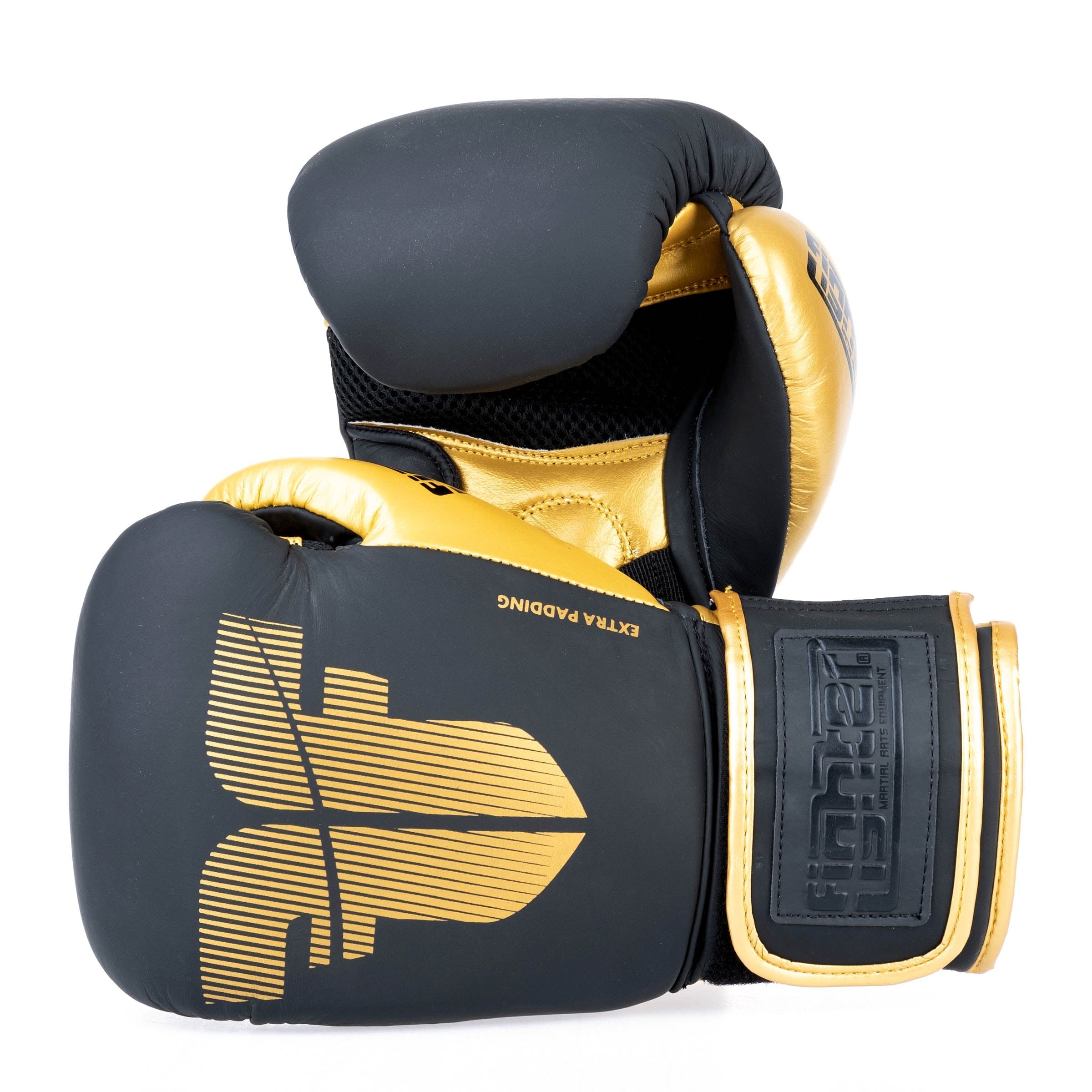Gants de boxe Fighter Secure Fit - noir/or - Fighter Sport