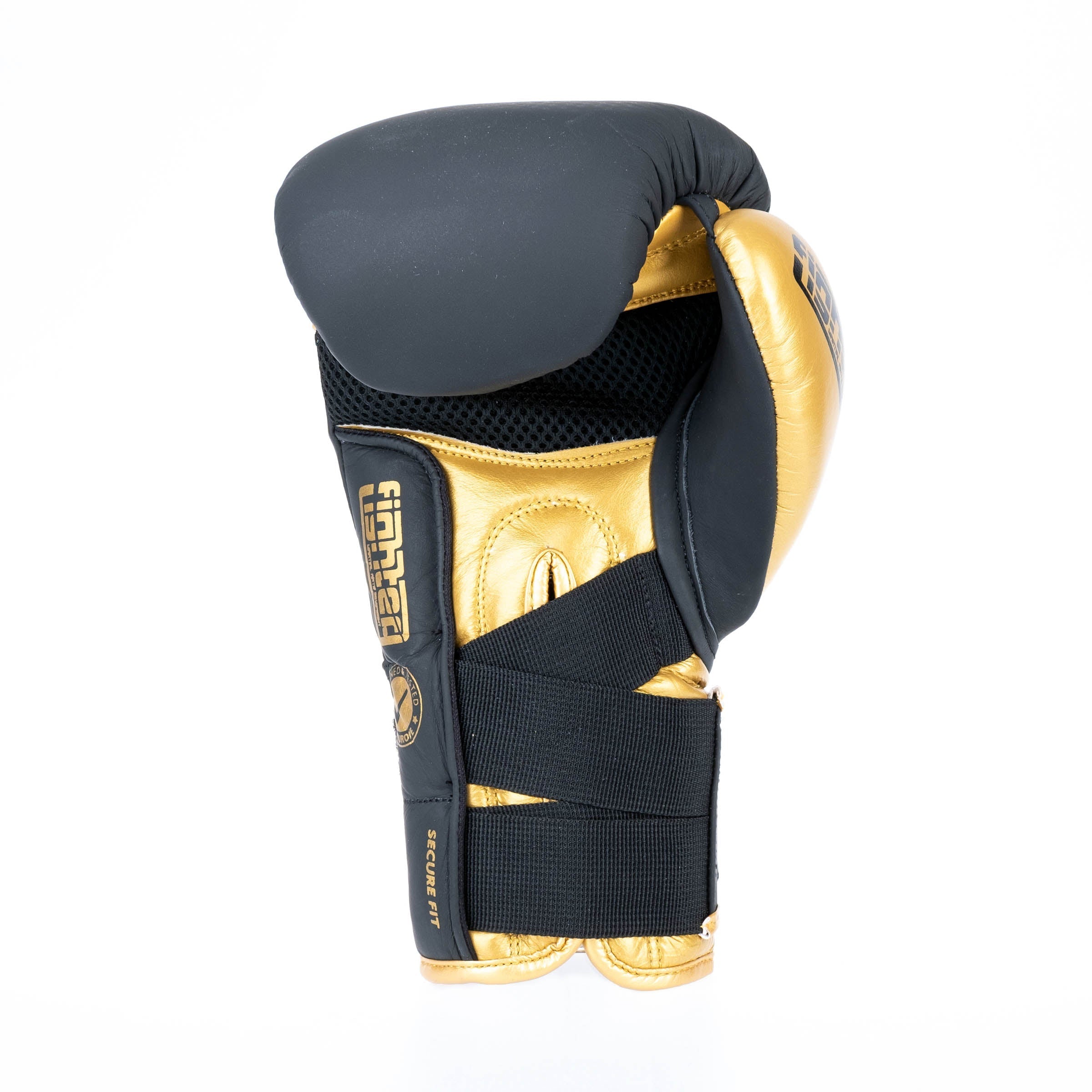 Gants de boxe Fighter Secure Fit - noir/or - Fighter Sport
