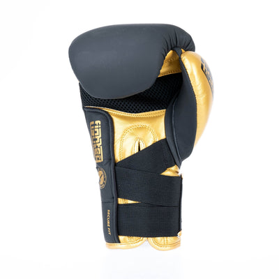 Gants de boxe Fighter Secure Fit - noir/or - Fighter Sport