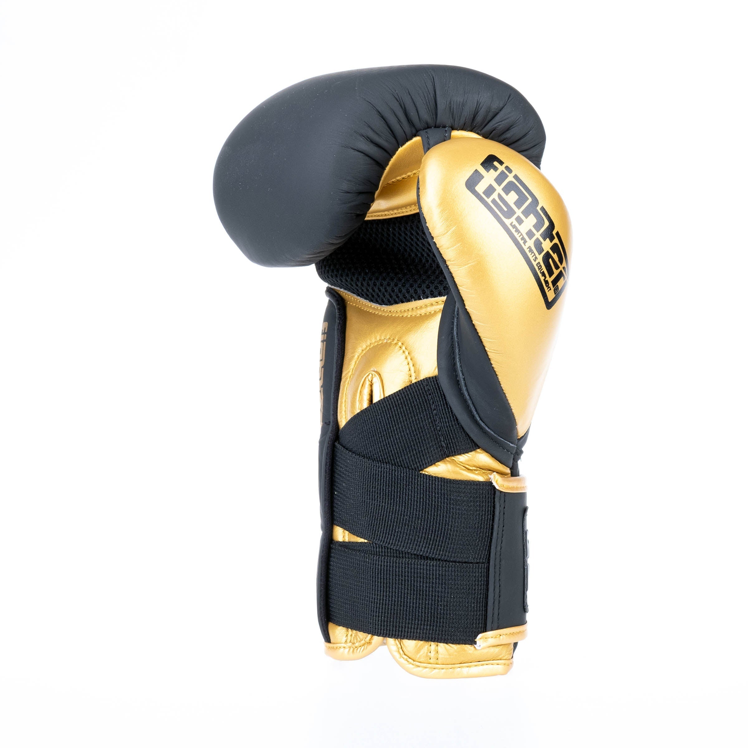 Gants de boxe Fighter Secure Fit - noir/or - Fighter Sport