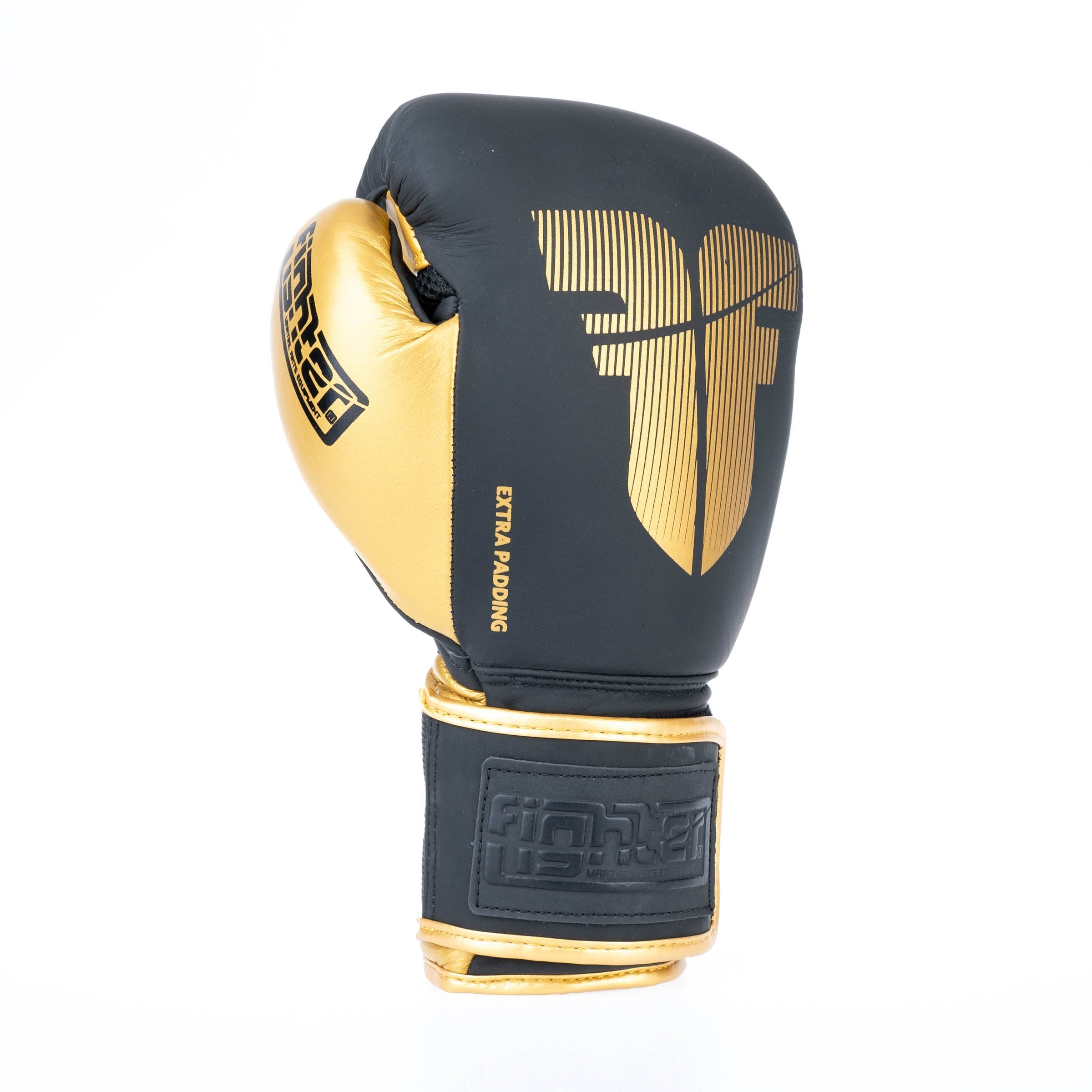 Gants de boxe Fighter Secure Fit - noir/or - Fighter Sport