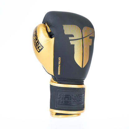 Gants de boxe Fighter Secure Fit - noir/or - Fighter Sport