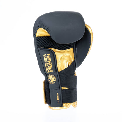 Gants de boxe Fighter Secure Fit - noir/or - Fighter Sport