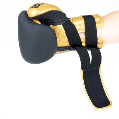 Gants de boxe Fighter Secure Fit - noir/or - Fighter Sport