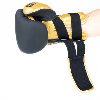 Gants de boxe Fighter Secure Fit - noir/or - Fighter Sport