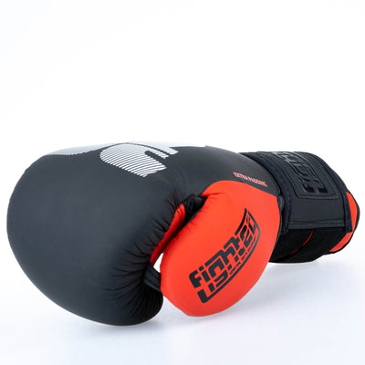 Gants de boxe Fighter Secure Fit - noir/rouge - Fighter Sport