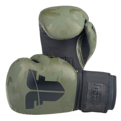 Gants de boxe Fighter SIAM camouflage kaki - FBG-003CKH - Fighter Sport