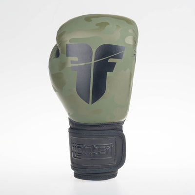 Gants de boxe Fighter SIAM camouflage kaki - FBG-003CKH - Fighter Sport