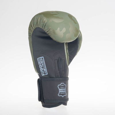 Gants de boxe Fighter SIAM camouflage kaki - FBG-003CKH - Fighter Sport