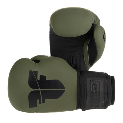 Gants de boxe Fighter SIAM - kaki mat, FBG-003KB - Fighter Sport