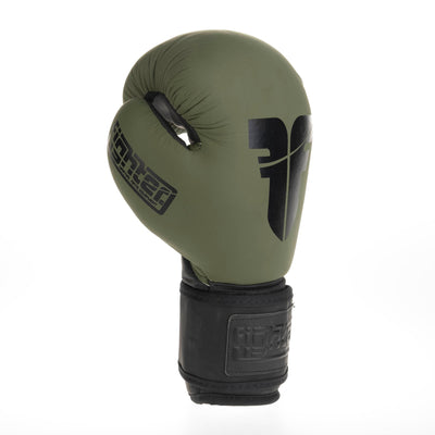Gants de boxe Fighter SIAM - kaki mat, FBG-003KB - Fighter Sport