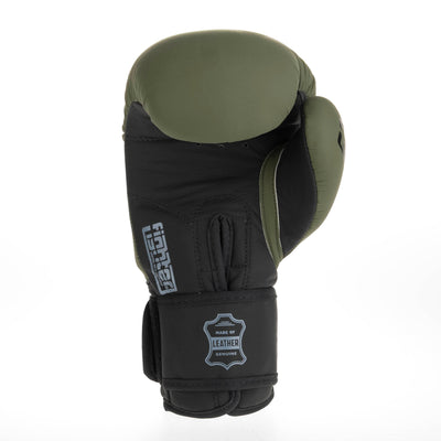 Gants de boxe Fighter SIAM - kaki mat, FBG-003KB - Fighter Sport