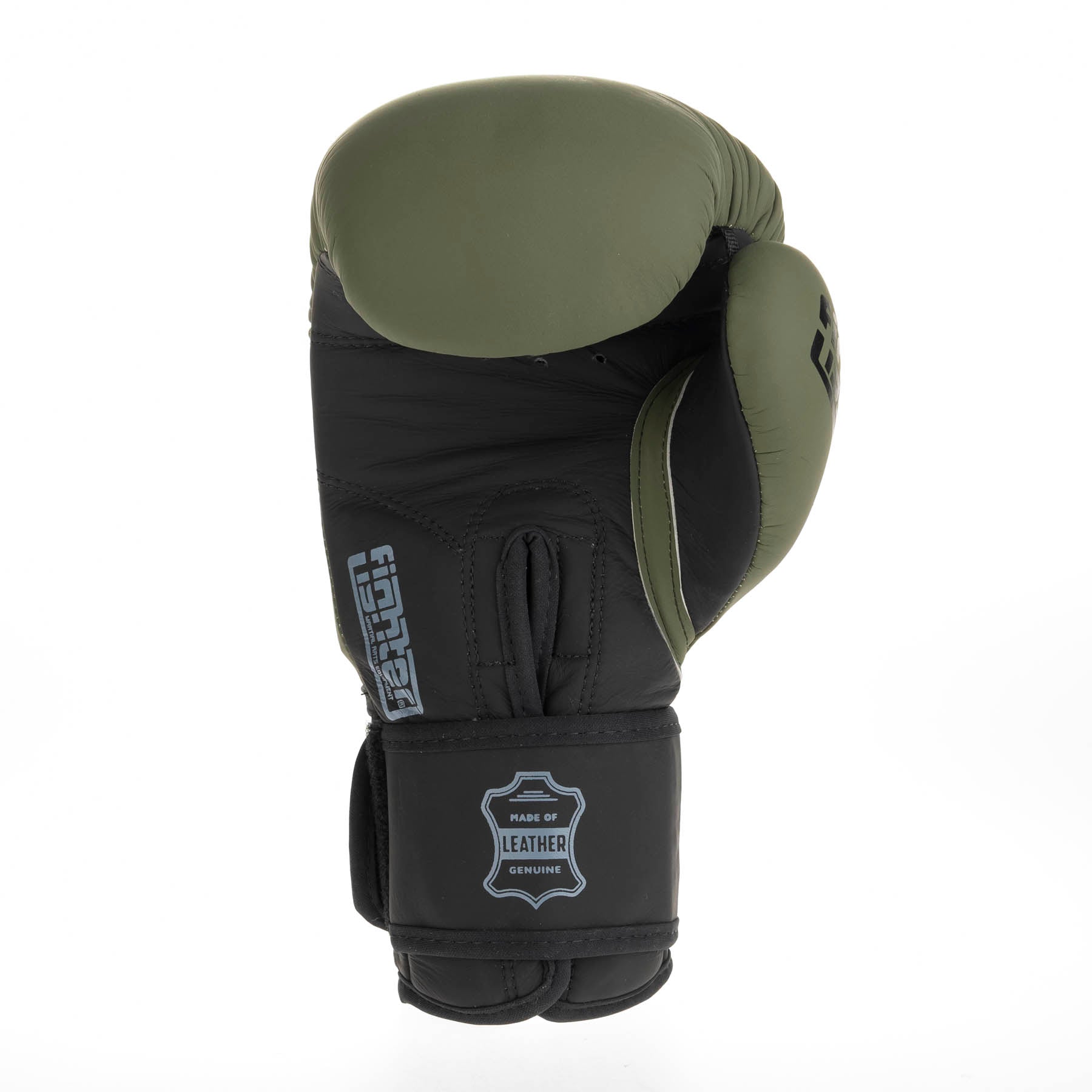 Gants de boxe Fighter SIAM - kaki mat, FBG-003KB - Fighter Sport