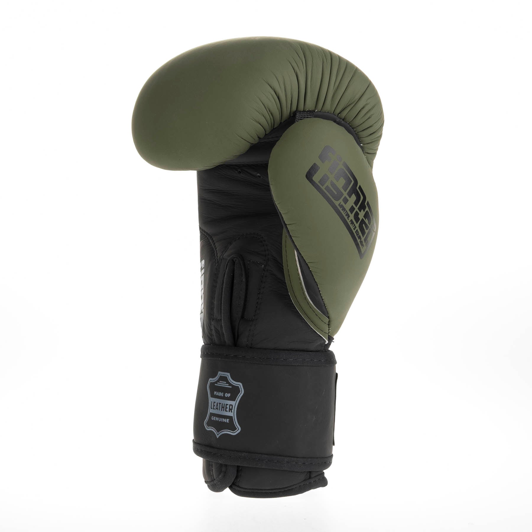 Gants de boxe Fighter SIAM - kaki mat, FBG-003KB - Fighter Sport