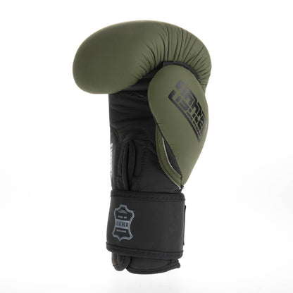 Gants de boxe Fighter SIAM - kaki mat, FBG-003KB - Fighter Sport