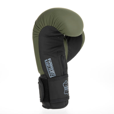 Gants de boxe Fighter SIAM - kaki mat, FBG-003KB - Fighter Sport