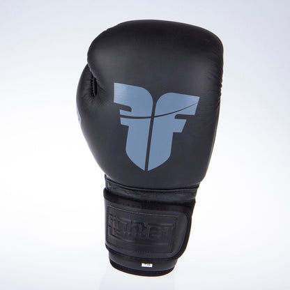 Gants de boxe Fighter SIAM noir - FBG-003B - Fighter Sport