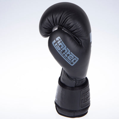 Gants de boxe Fighter SIAM noir - FBG-003B - Fighter Sport