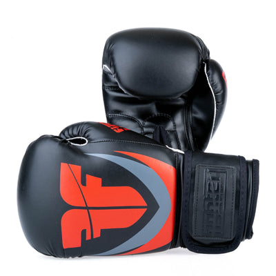 Gants de boxe Fighter SPIKES noir/rouge - TH1612PUSBR - Fighter Sport