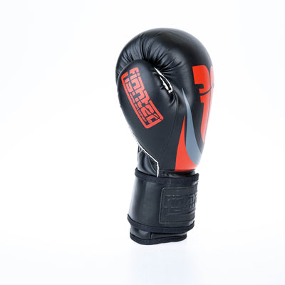 Gants de boxe Fighter SPIKES noir/rouge - TH1612PUSBR - Fighter Sport
