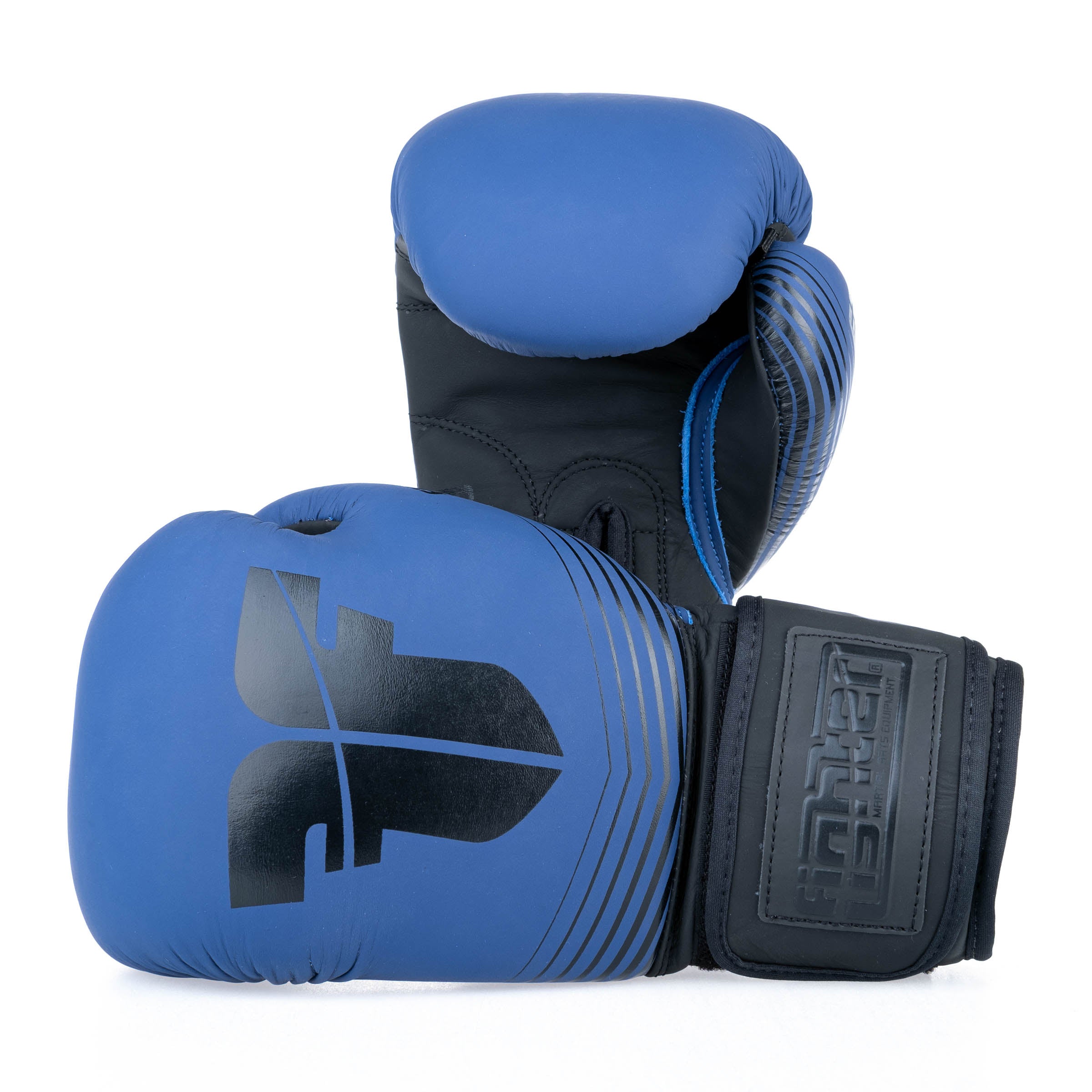 Gants de boxe Fighter SPLIT Stripes - bleu/noir - Fighter Sport