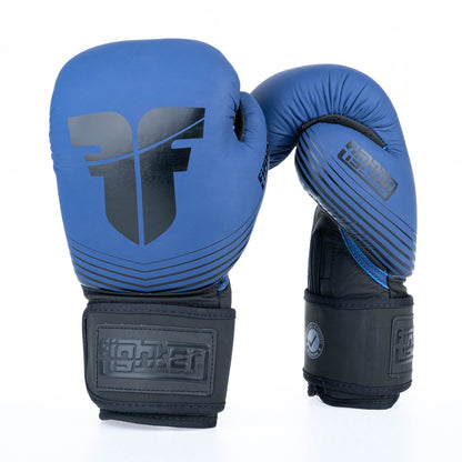 Gants de boxe Fighter SPLIT Stripes - bleu/noir - Fighter Sport