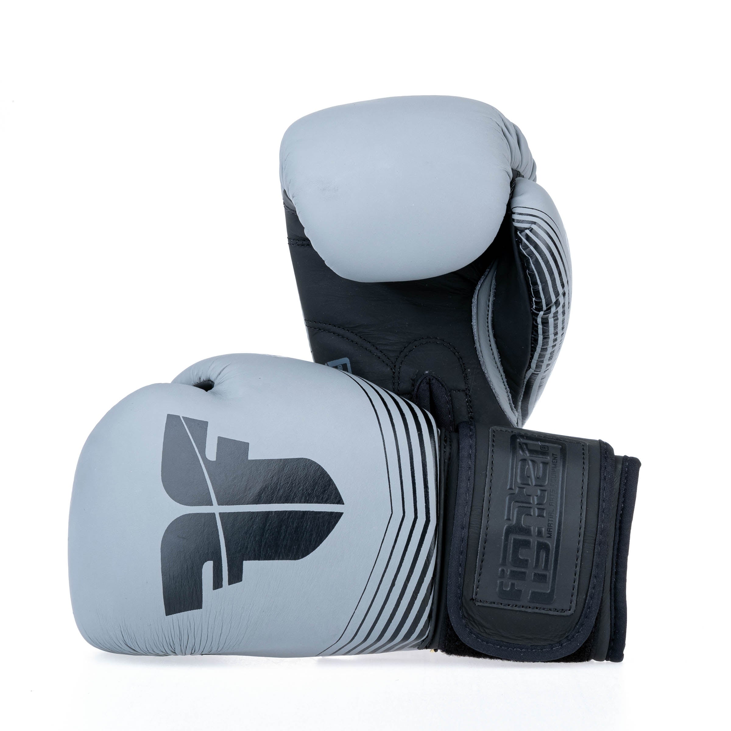 Gants de boxe Fighter SPLIT Stripes - gris/noir - Fighter Sport