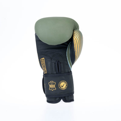 Gants de boxe Fighter SPLIT Stripes - kaki/or - Fighter Sport