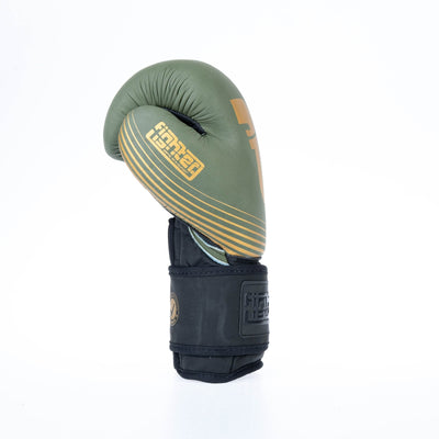 Gants de boxe Fighter SPLIT Stripes - kaki/or - Fighter Sport