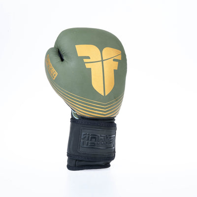 Gants de boxe Fighter SPLIT Stripes - kaki/or - Fighter Sport